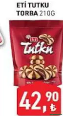 ETİ TUTKU BİSKÜVİ TORBA 210 G fiyat ve kampanya bilgisi